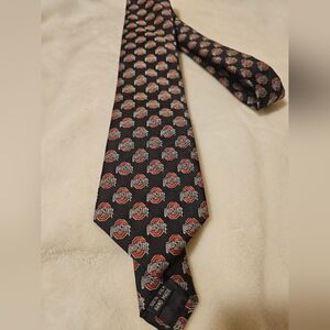 Ohio State Black and Red Men's Tie 100% Silk Hand Made